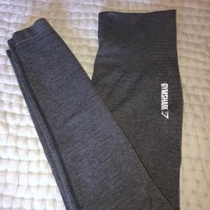 GYMSHARK High Waisted Seamless Legging, Black Marl